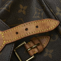 Louis Vuitton Monogram Montsouris MM Rucksack Backpack M51136 Brown PVC  Leather Ladies LOUIS VUITTON
