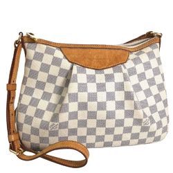 Louis Vuitton Shoulder Bag Damier Azur Siracusa White woman bag