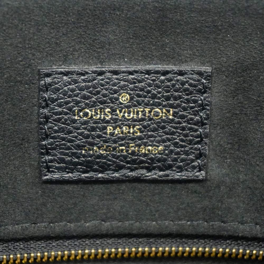 3ad3511] Auth Louis Vuitton 2WAY Bag Monogram Empreinte Grand Palais MM  M45842 Black/Beige