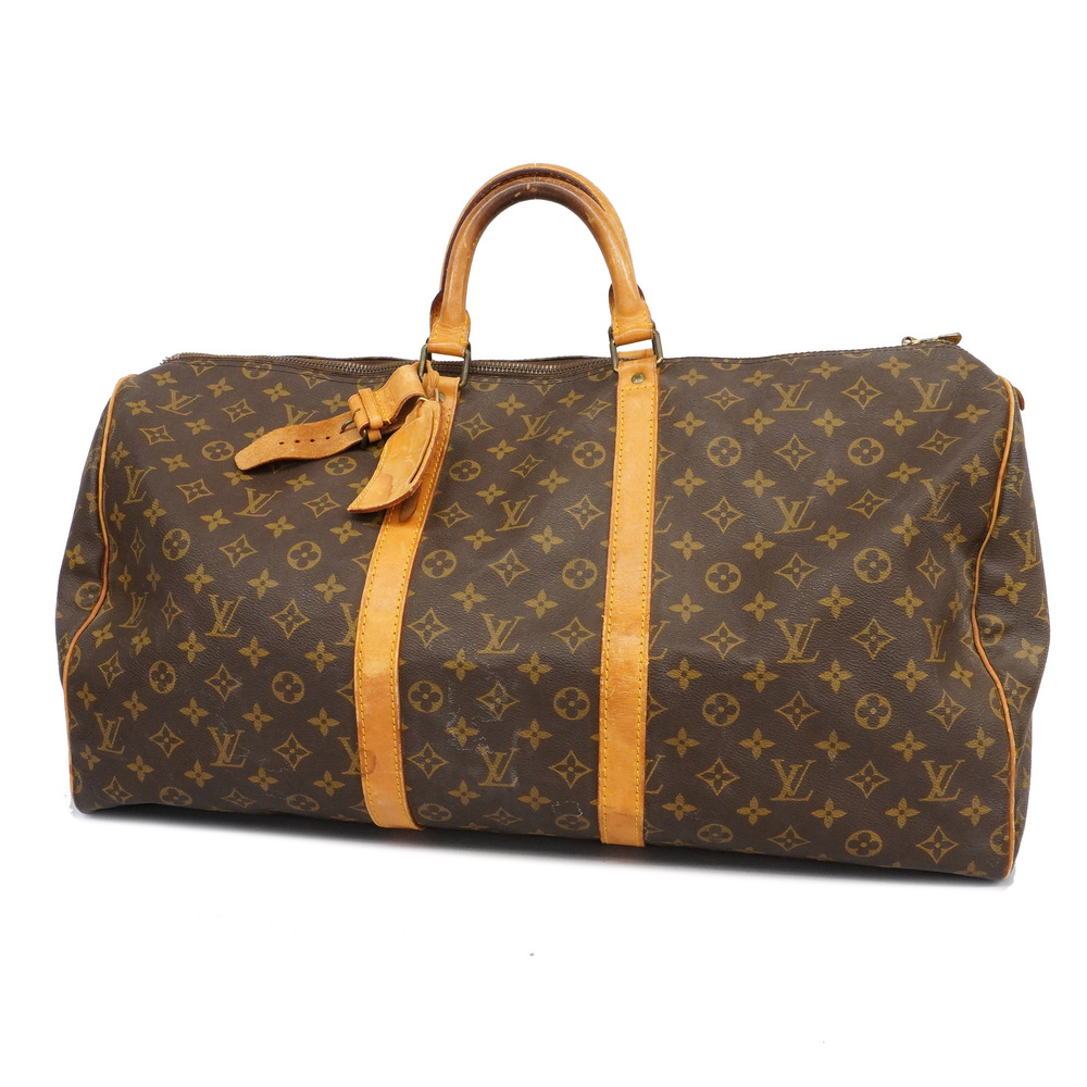 LOUIS VUITTON Monogram Keepall 55 Boston Bag