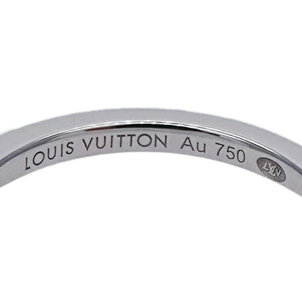 LOUIS VUITTON Ring Women's 750WG Diamond LV Vault Upside Down