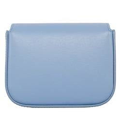 CELINE Bag Women's Triomphe Shoulder Shiny Calfskin Celeste Light Blue