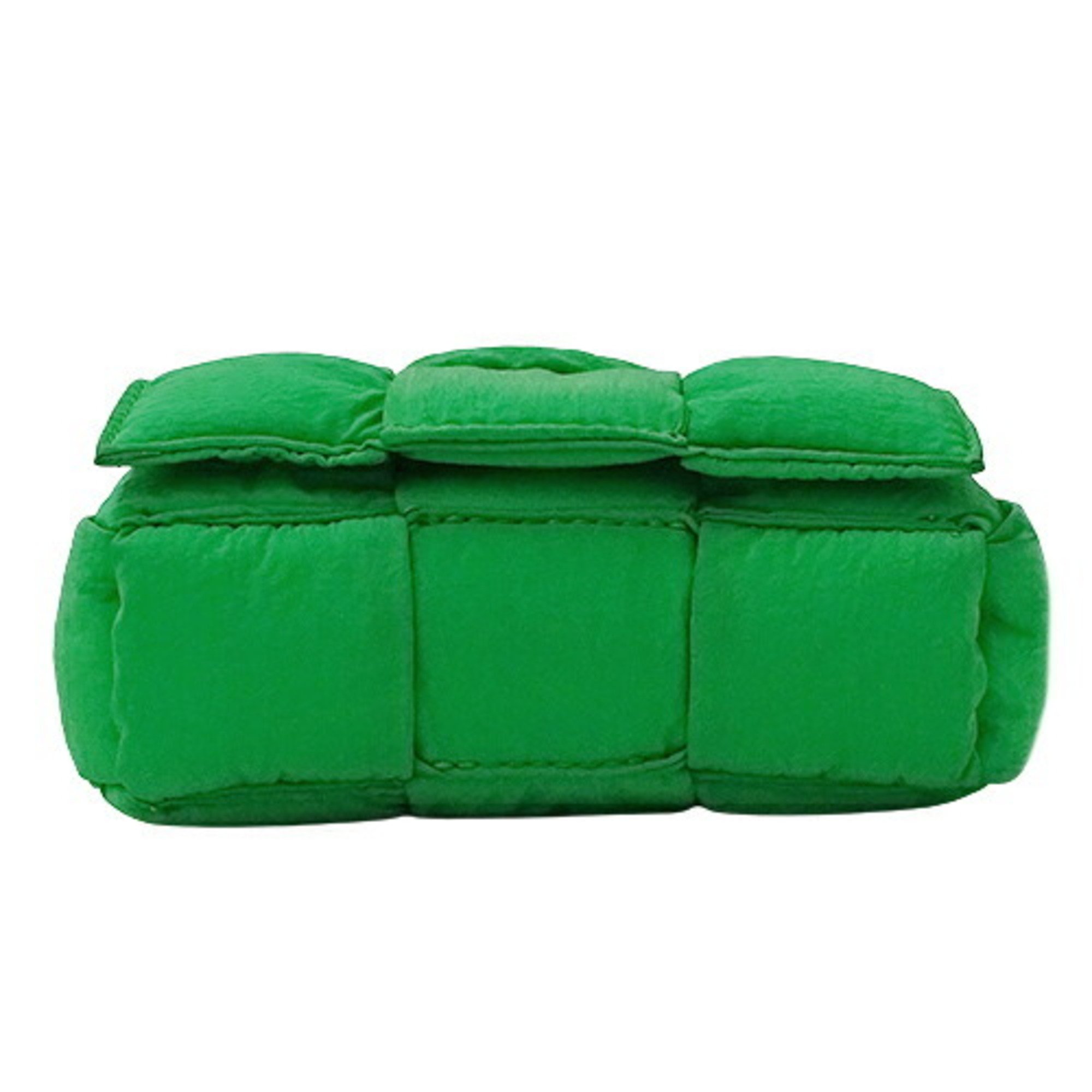 Bottega Veneta BOTTEGAVENETA Bag Women's Shoulder Nylon Candy Padded Tech Cassette Back Paraquito Green Micro