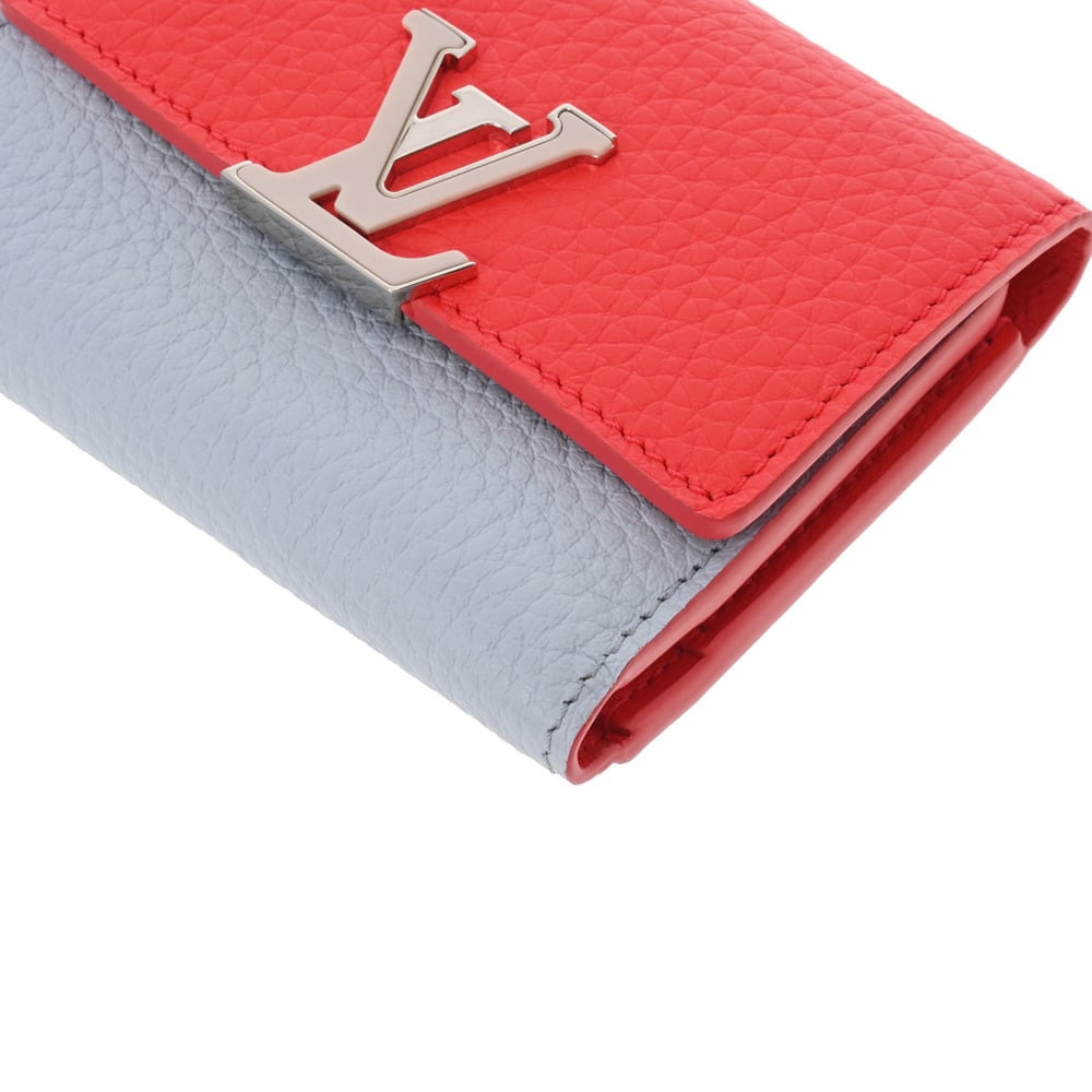 Louis Vuitton Portefeuille Capucines light blue long wallet