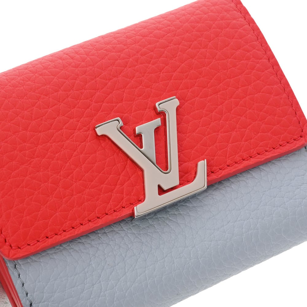 LOUIS VUITTON Louis Vuitton Portefeuille Capucines Long Wallet M80928 Taurillon  Leather Gray Series Gold Hardware Japan Limited