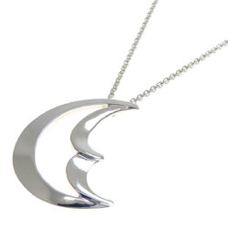 Tiffany Crescent Moon Medium Necklace Silver Women's TIFFANY&Co.