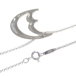 Tiffany Crescent Moon Medium Necklace Silver Women's TIFFANY&Co.