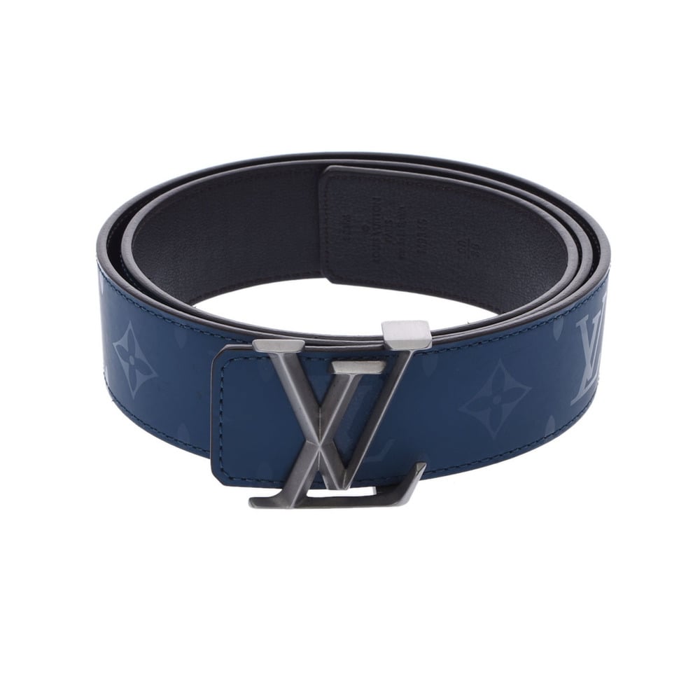 Louis Vuitton Louis Vuitton blue/black men's belt