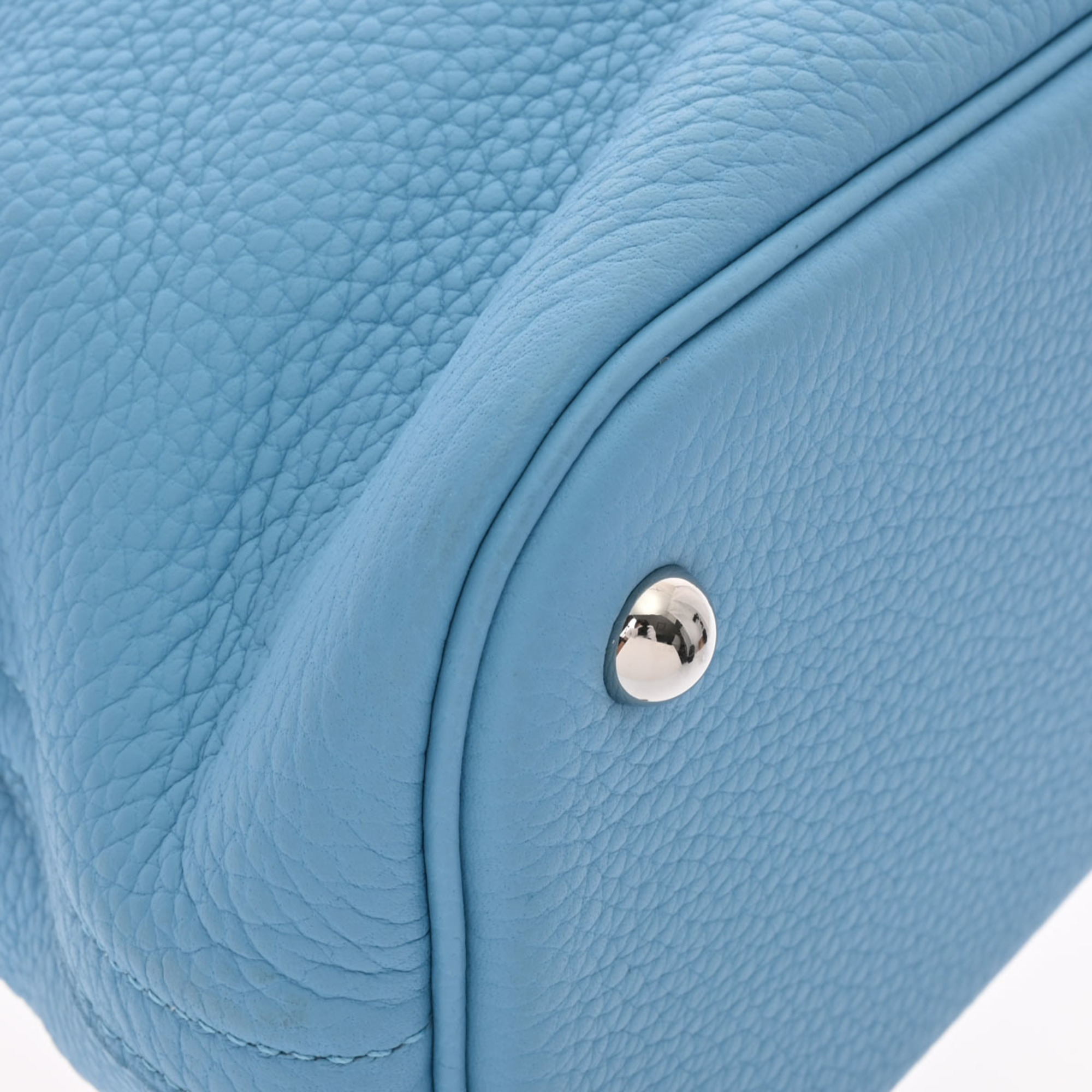 HERMES Bolide 31 Blue Knoll Palladium hardware D stamp (around 2019) Women's Taurillon Clemence bag