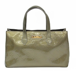 Louis Vuitton Monogram Vernis Wilshire PM M91627 Women's Handbag Gris Art Deco