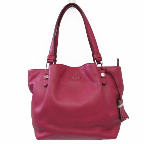 Tod's Flower Bag Women's Leather Tote Bag Pink