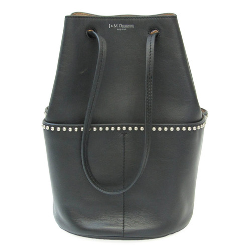 J&M Davidson MINI DAISY WITH STUDS Women's Leather Tote Bag Black