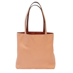 Hermes Double Sense 28 Reversible Women's Swift Leather Tote Bag Brown,Pink Beige