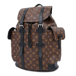 Auth Louis Vuitton Monogram Macassar Christopher PM M43735 Men's Backpack