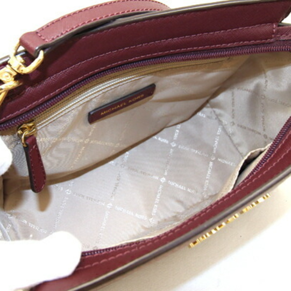 Michael Kors Shoulder Bag Selma 35H8GLMM6L Bordeaux Leather Women's Small  MICHAEL KORS