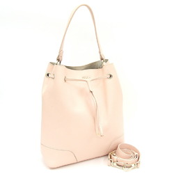 Furla Handbag Pink Beige Leather Shoulder Bag Women's FURLA
