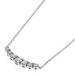 Tiffany East West Diamond Necklace Platinum PT950 Women's TIFFANY&Co.