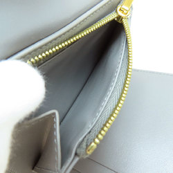 CELINE C Hardware Bifold Wallet Leather Women's