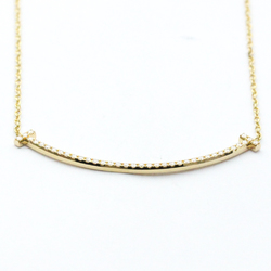 Tiffany Smile Yellow Gold (18K) Diamond Men,Women Fashion Pendant Necklace (Gold)
