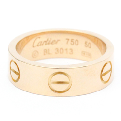 Cartier Love Love Ring Pink Gold (18K) Fashion No Stone Band Ring Pink Gold