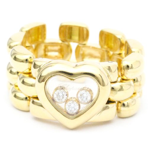 Chopard Happy Diamond Heart Ring Yellow Gold (18K) Fashion Diamond Band Ring Gold