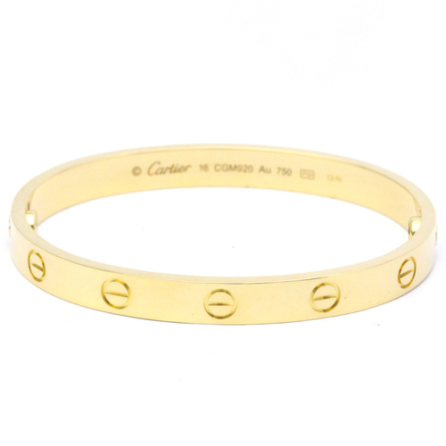 Cartier Love Bracelet Yellow Gold (18K) No Stone Bangle Gold