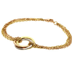 Cartier Trinity Triple Circle 4 Chain Bracelet K18 Yellow Gold/K18WG/K18PG Ladies CARTIER