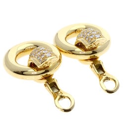 Chaumet Diamond Earrings K18 Yellow Gold Women's