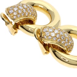 Chaumet Diamond Earrings K18 Yellow Gold Women's