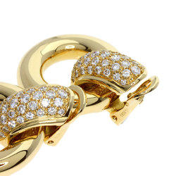Chaumet Diamond Earrings K18 Yellow Gold Women's