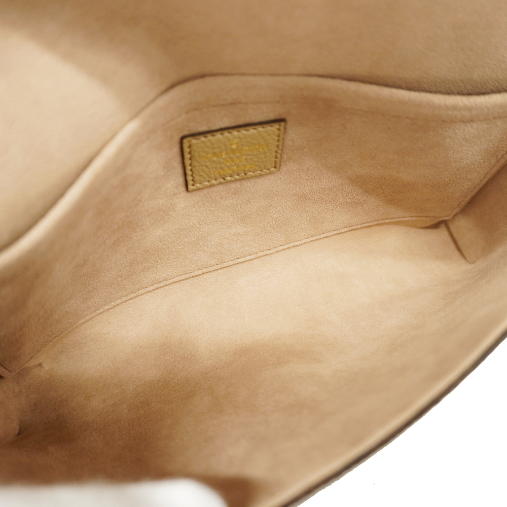 3ad3693] Auth Louis Vuitton Chain Wallet Monogram Empreinte Pochette  Félicie M82610 Tourtrail/Creme