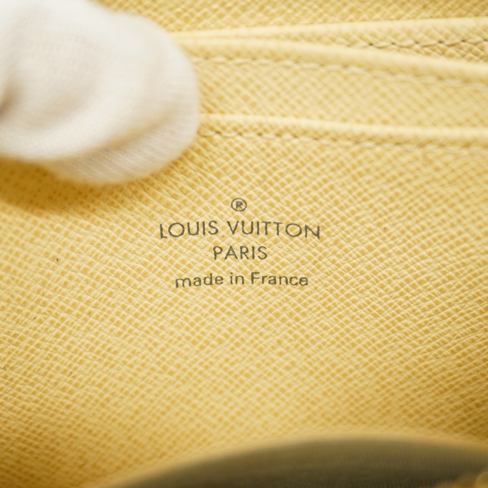 3ad3784]Auth Louis Vuitton Coin Case Damier Azur Zippy Coin Purse N63069