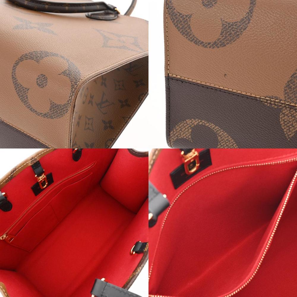 Louis Vuitton Monogram Reverse On The Go Mm Brown M45321 Women's Canvas Bag  Auction