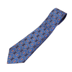 Chanel tie men's silk blue navy