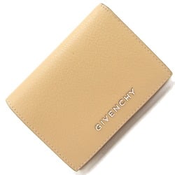 Givenchy Trifold Wallet BB6007B Beige Leather Women's GIVENCHY