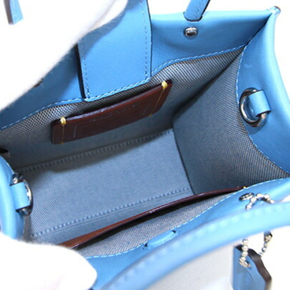 Coach Blue Leather Mini Pochette Coach