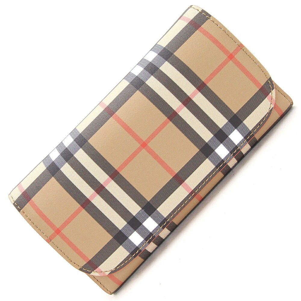 Authentic burberry nova check Trifold Leather wallet