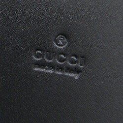 Gucci Business Card Holder Guccisima 251727 Black Leather Case Men's  Women's GUCCI