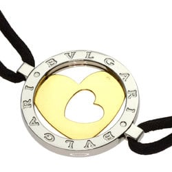 BVLGARI Tondo Heart Bracelet K18 Yellow Gold/SS Ladies