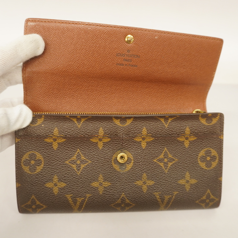 Auth Louis Vuitton Monogram Pochette Porto Mone Credit M61726 Men