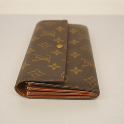 Auth Louis Vuitton Monogram M61726 Women's Long Wallet (bi-fold