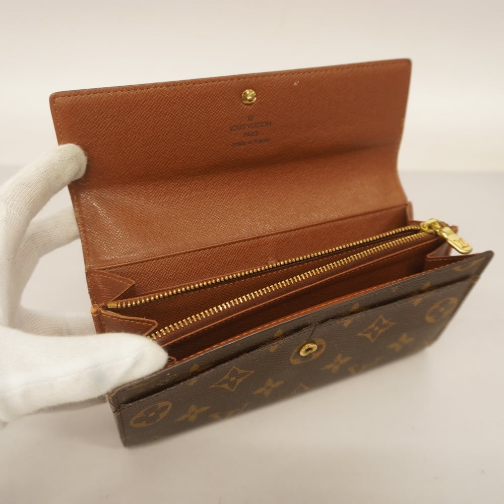 Auth Louis Vuitton Monogram Pochette Porto Mone Credit M61726 Men