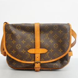 Louis Vuitton Shoulder Bag Flap Crossbody M42256 Brown Monogram Saumur 30