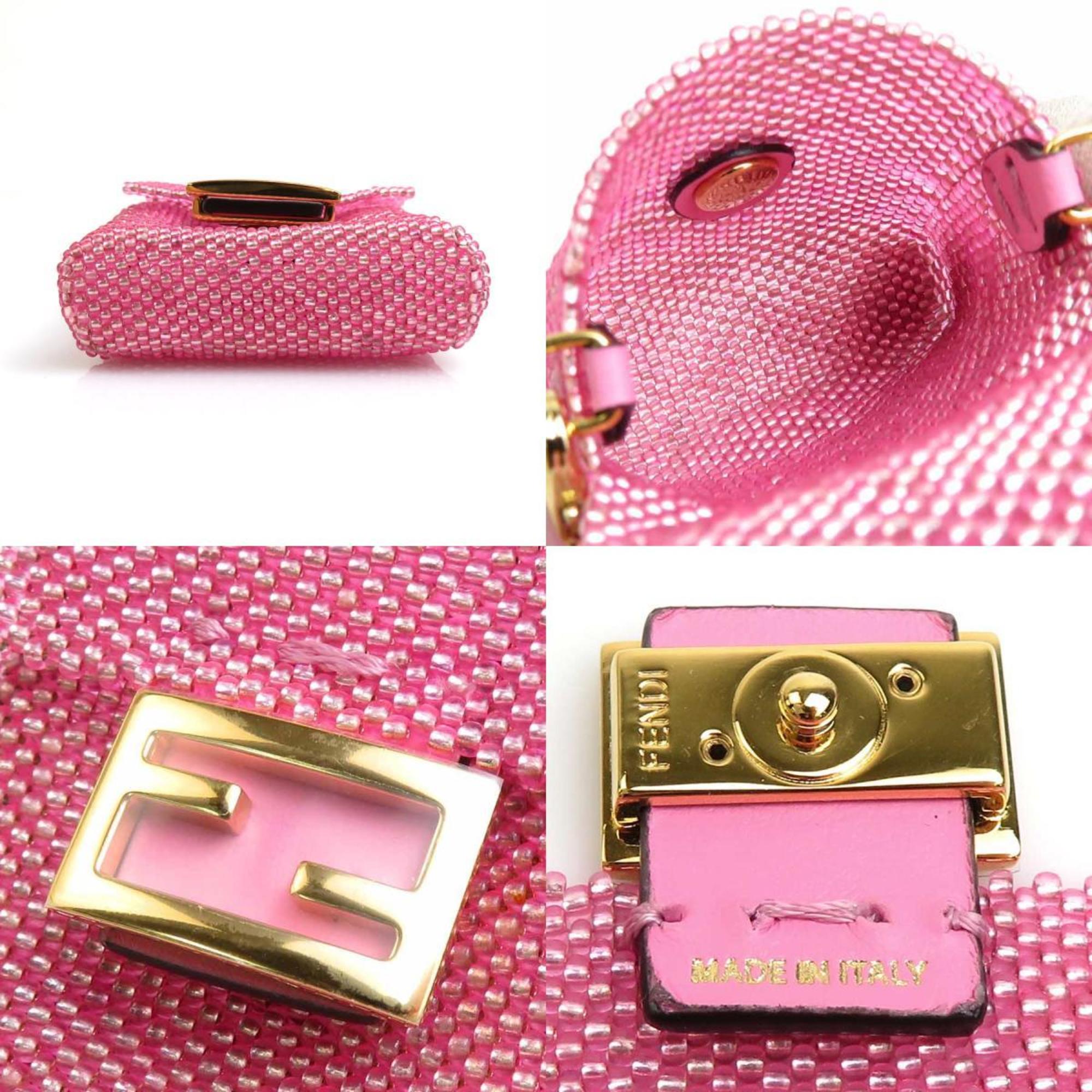 FENDI AirPods case beads pink ladies