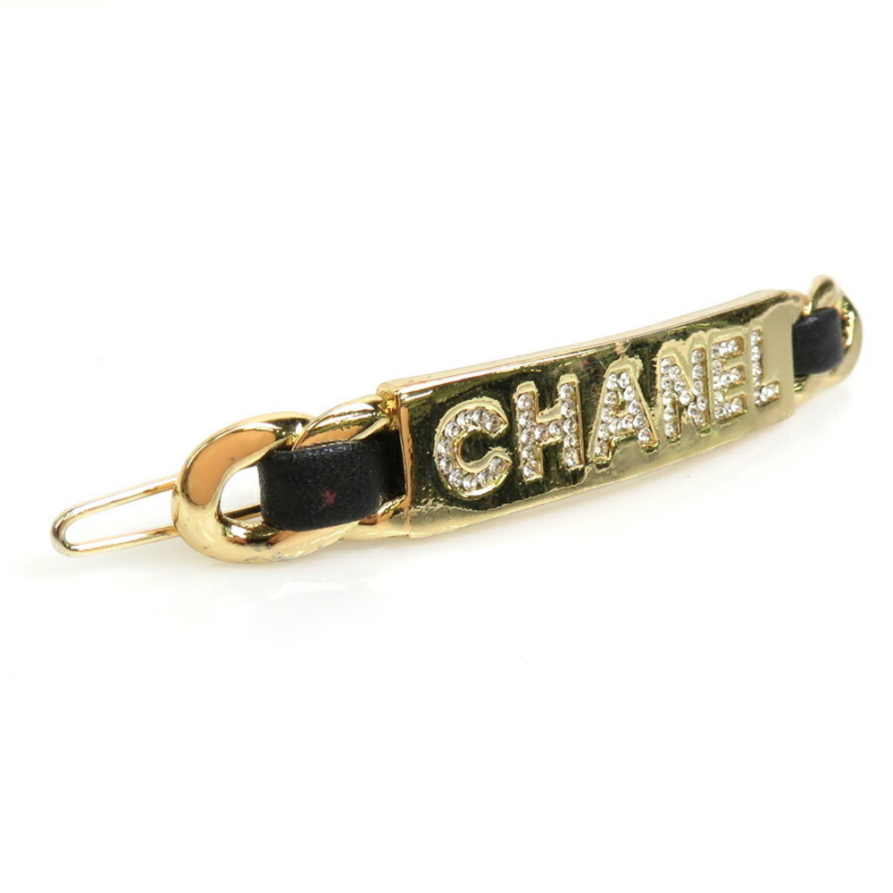 Chanel Chain and Leather Hair Clip - Wyld Blue