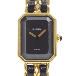 Chanel Watch Premiere Ladies Quartz GP Leather H0001 Battery Operated XL Size