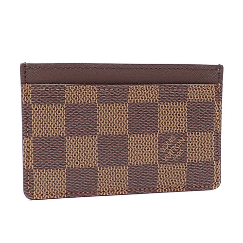 Louis Vuitton Card Case Damier Porte Carte Sample N61722 Ebene Women's  Men's