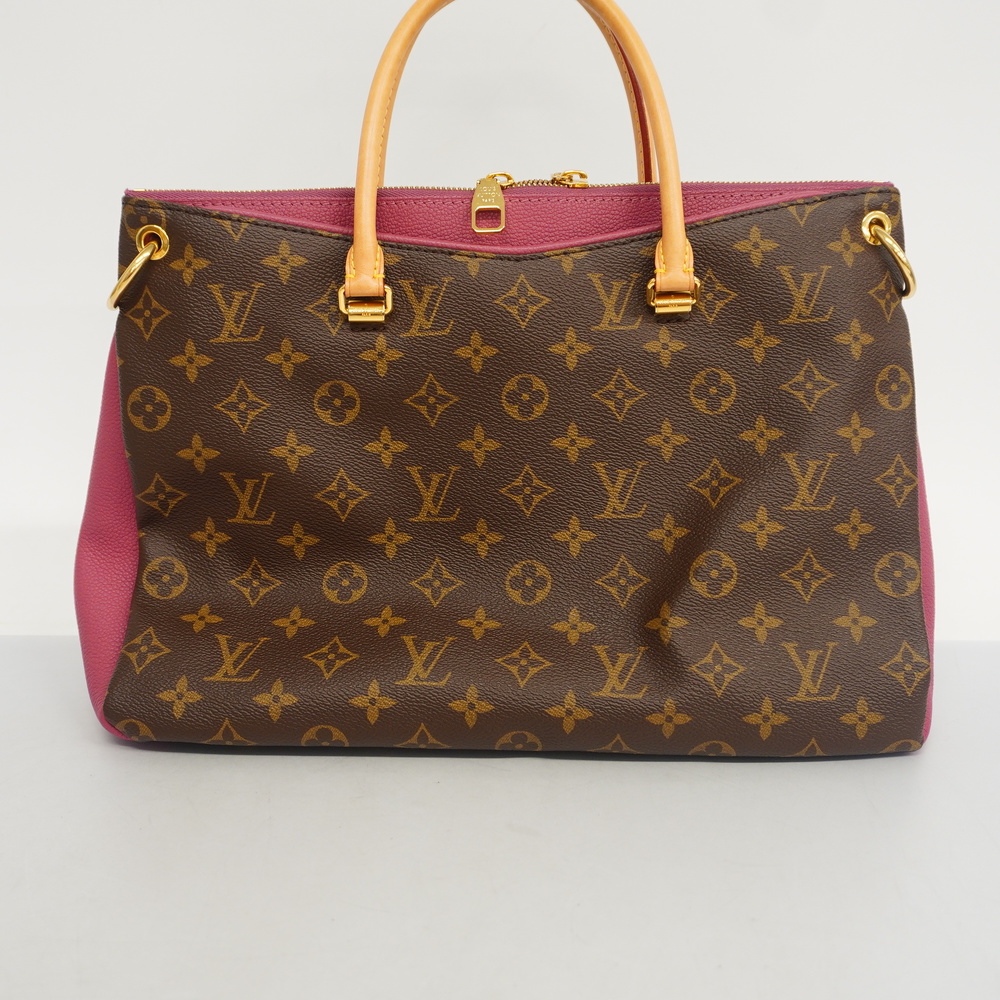 Auth Louis Vuitton Monogram Pallas M41147 Handbag,Shoulder Bag,Tote Bag  Rose