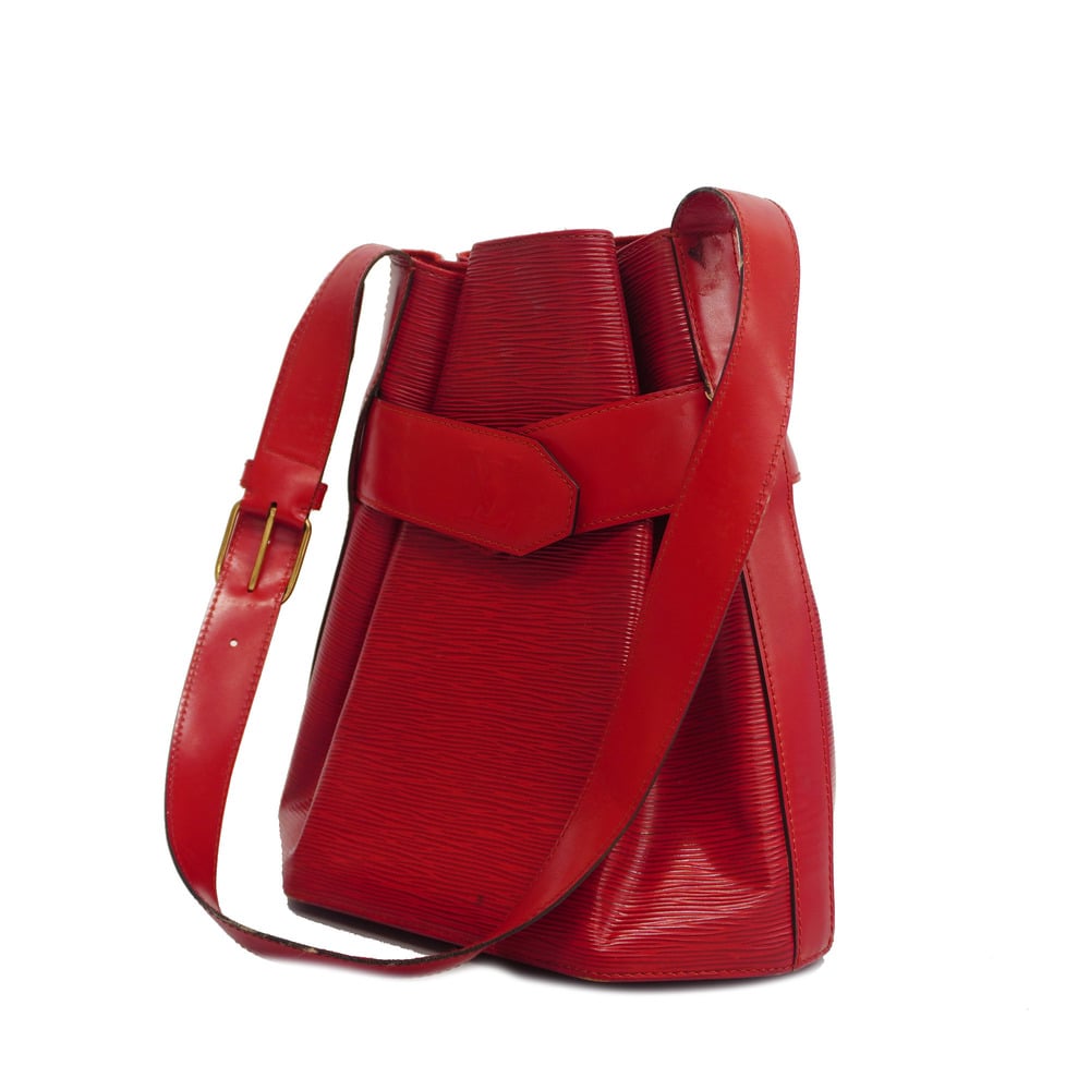 LOUIS VUITTON Epi Sac De Paul PM Shoulder Bag Castilian Red M80207