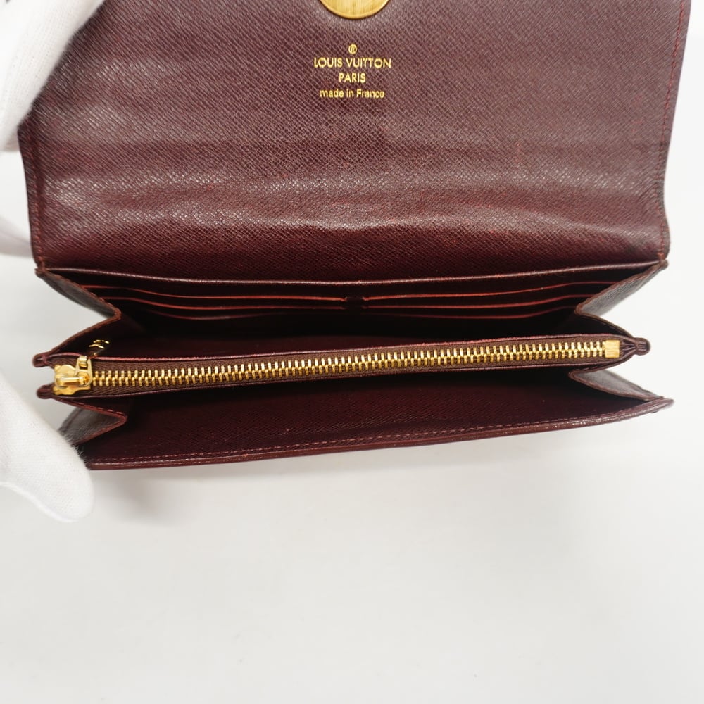 Auth Louis Vuitton Monogram Idylle M61734 Women's Long Wallet (bi-fold)  Sepia